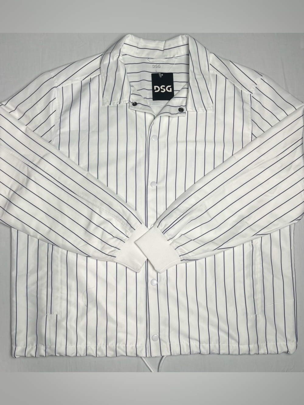 DSG Pinstripe Coach Jacket - Water Repellent ⚾️ Large
